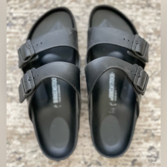 Birkenstock Shoes - Birkenstock Arizona Eva Two-Strap Sandals Black Size 40 - US 9 Womens Waterproof